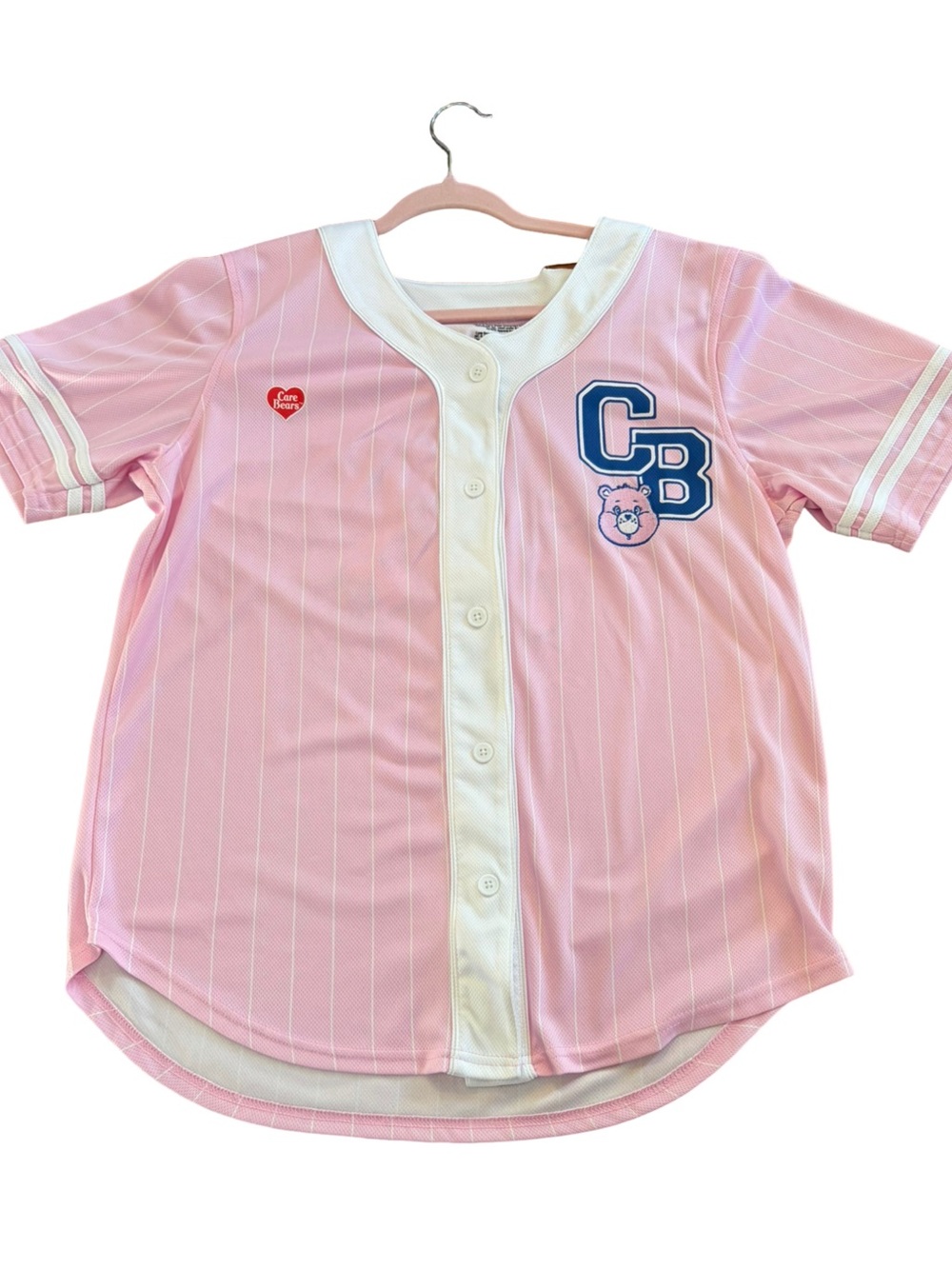 Care Bears Hug Squad Mixed Media Baseball Jersey LG 🩷🌈